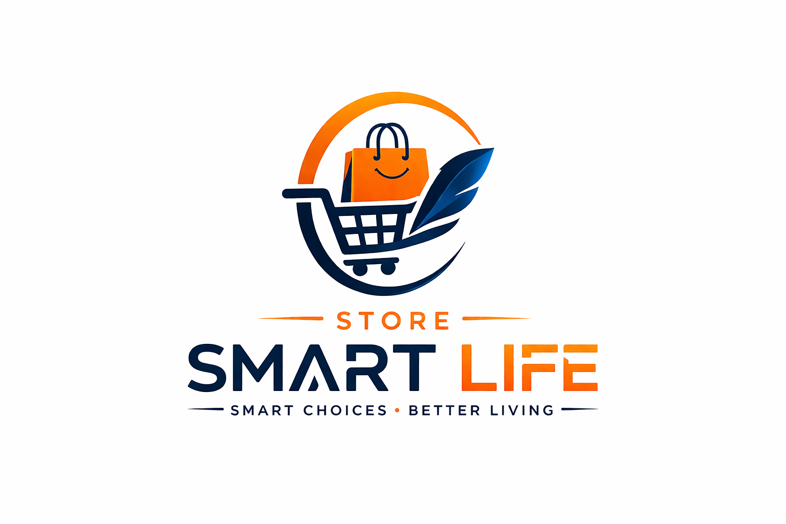 smart life e commerce logo design